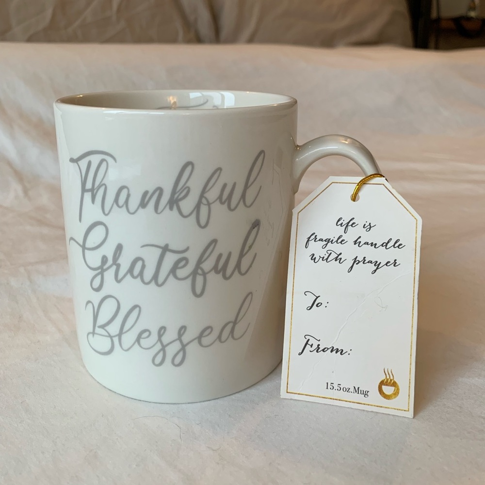 Thankful grateful blessed mug